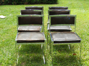 vintage chrome chairs