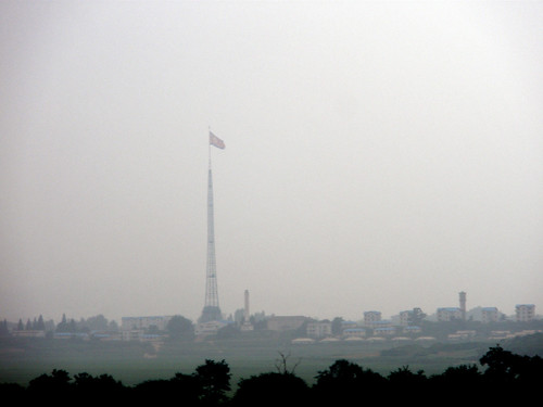 Flagpole at Kijong-dong