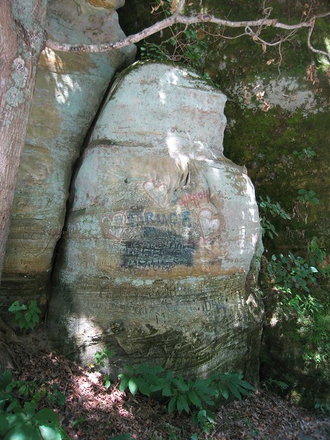 Rock formation on Spout Springs Road