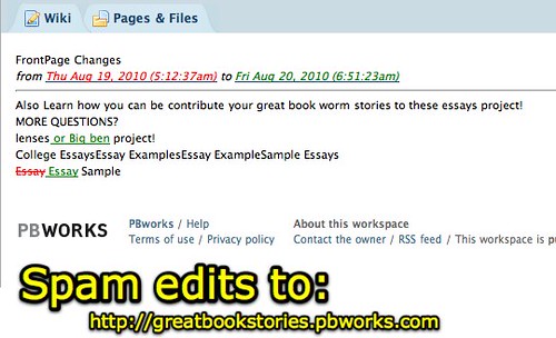 Great Book Stories - Spam Edits