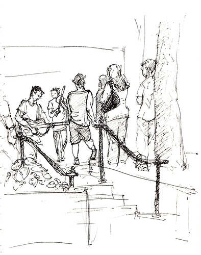 Musicians in pedmall