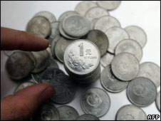 Chinesa Yuan coins
