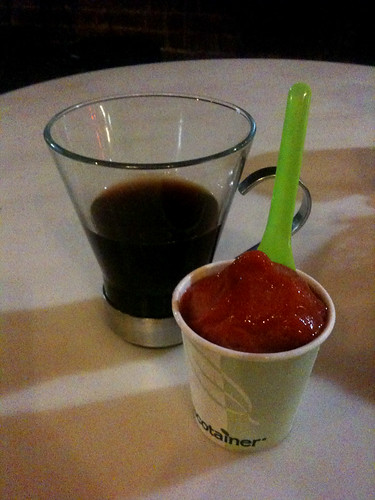 espresso & black pepper cherry gelato