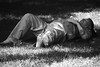 boston common man sleeping grass by photographynatalia