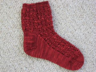 ZYG - Lacy Socks - first sock