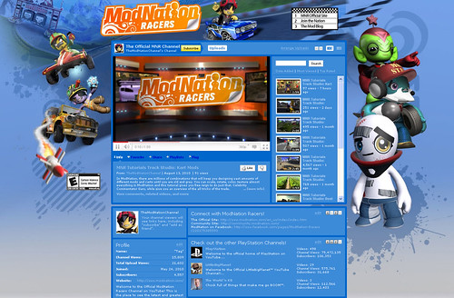 ModNation Racers for PS3: YouTube channel