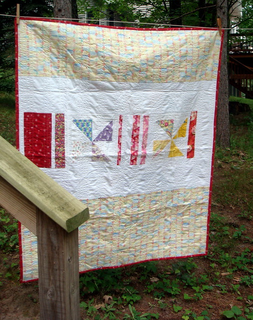 Another Pinwheel Quilt - Backside