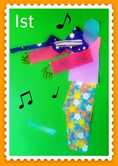 Amelie's Violinist Stamp