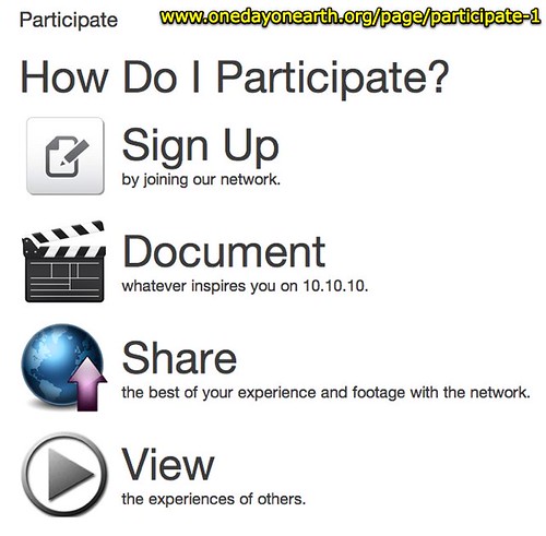 Participate - One Day On Earth
