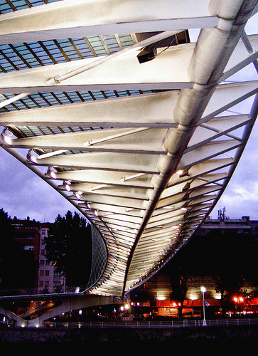 Campo Volantín footbridge, Bilbao, Spain