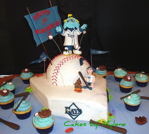 baseball diamond cake. Rays Cake. Baseball diamond: