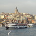 Cruise Boats on Bosphorus Strait in Istanbul