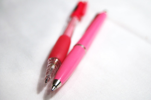 New pink pens