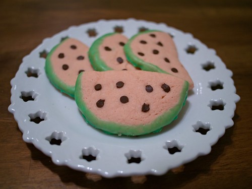 Watermelon cookies