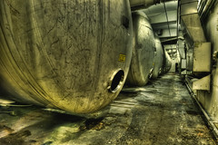 Abandoned yeast silos