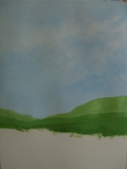 Art practice: &quot;Blue Sky, Green Fields&quot; (3 of 7)