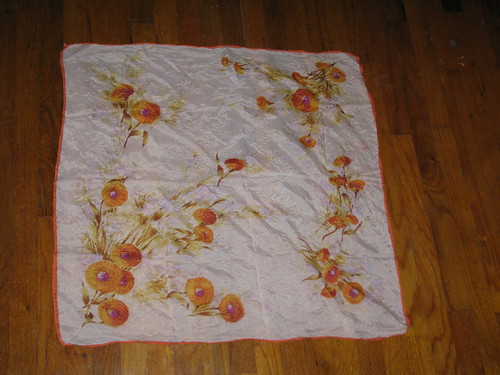 silk scarf found on the street in the West Bottoms