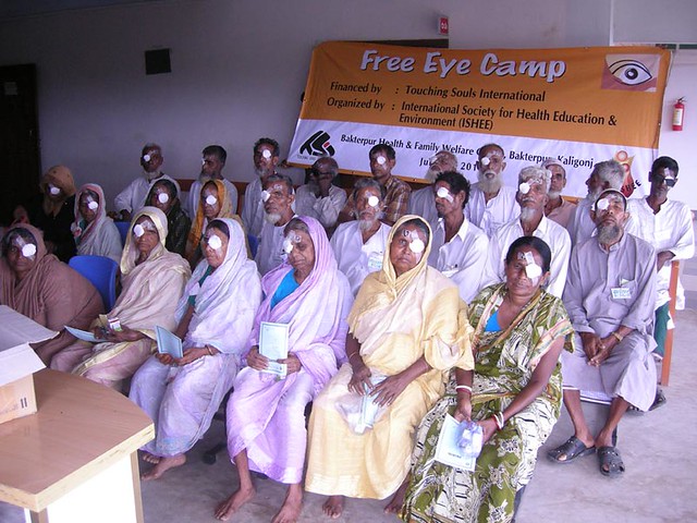 Eye camp in Baktiarpur Kaligonj Bangladesh 6262010 by Touching Souls International