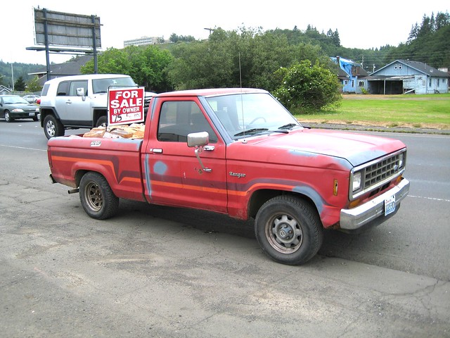 ford truck ranger forsale rusty pickup crusty firewood