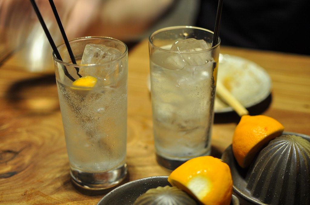 meyer lemon chu-hai cocktails