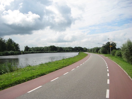 Biking along the Amstel