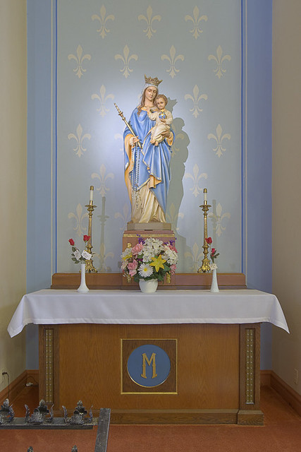 Saint Anthony Roman Catholic Church, in Lemay, Missouri, USA - altar of Mary
