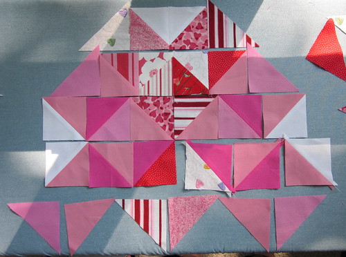 4 of Hearts Block - Step 1