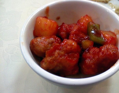 Sweet and Sour Chicken from Gourmet Vegetarian Restaurant
