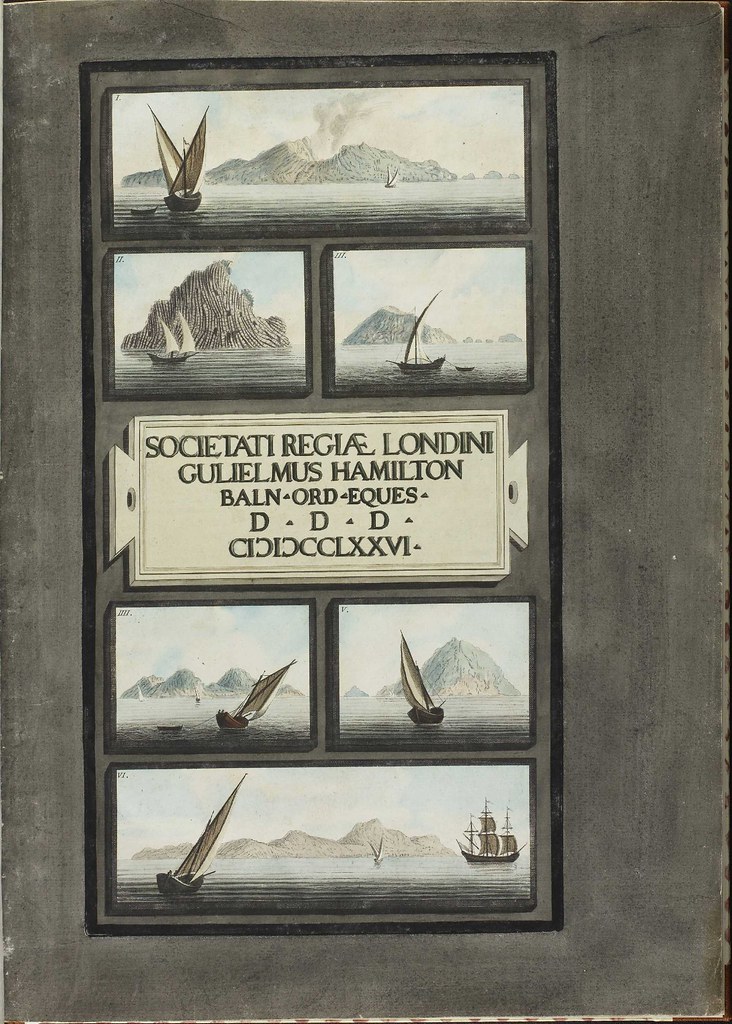 Plate 1, sailing ships in the Lipari Islands (Vol. 1)
