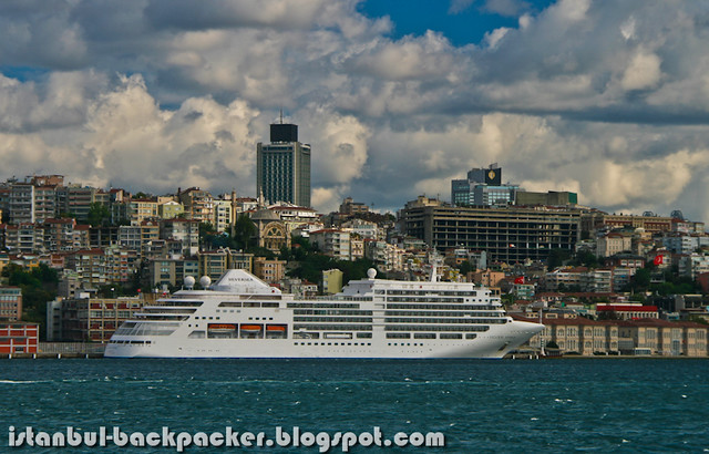 MS Silver Spirit, on Bosphorus, Istanbul