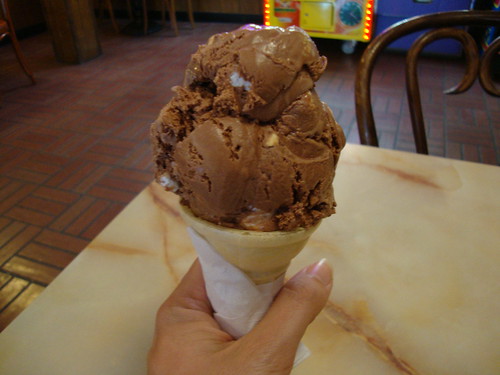 rocky road ice cream cone!