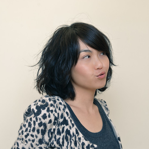 Medium Length Layered Haircuts For Thick Hair. Side view of thick layered bob
