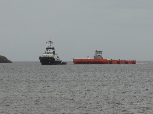 Tug Pegasus and barge, 28 July 2010