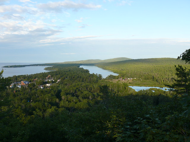 Looking East from Brockway Mountain, early evening