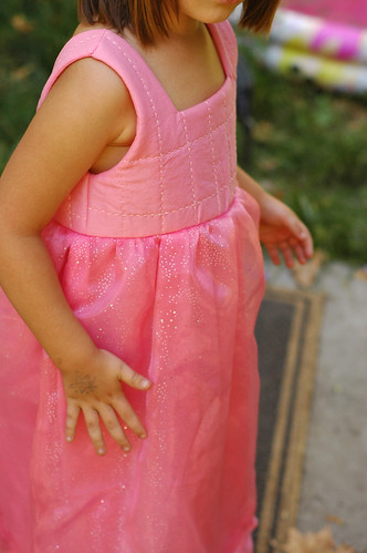 Dress with Quilted Bodice - Carefree Clothes for Girls