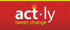 act.ly logo: tweet change