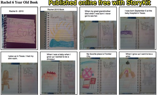 StoryKit Viewer: Rachel 6 Year Old Book