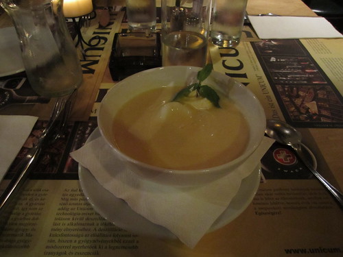 Cafe Bohemia cream of peach soup