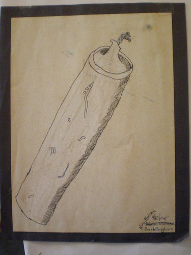 Drawing of a candle