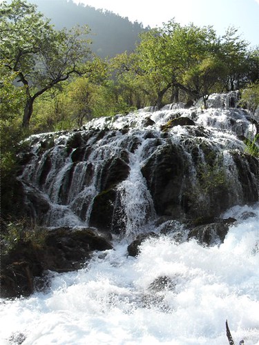Shuzheng waterfall in Jiuzhaigou