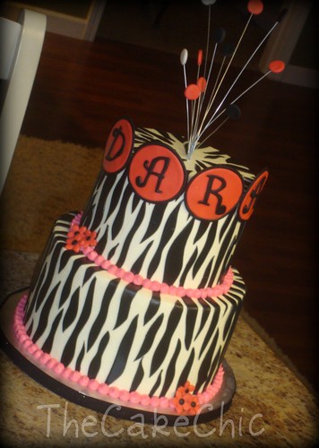 pink and white zebra cake. Zebra cake.