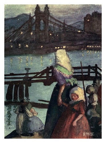 007-Noche en el Danubio mirando hacia Buda-Hungary and the Hungarians 1908- Bovill W.B Forster