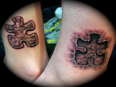 puzzle piece tattoos.