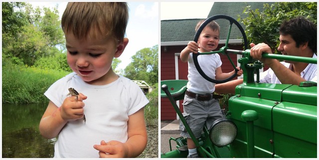tractor collage