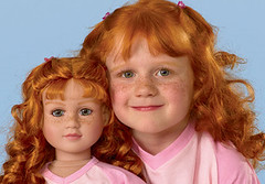 twin doll, muñeca hecha a medida, personalizada con la cara de su dueña