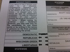straight Democratic ticket