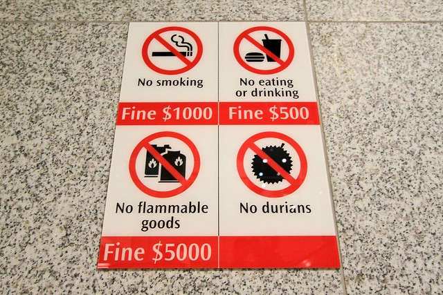 What, no fine for durians though? - Singapore