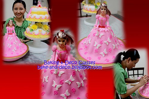Batch 19 Nov 2010: Three tier & stack fondant cake with figurines