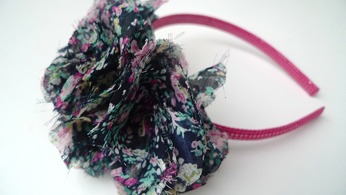 fabric flower headband