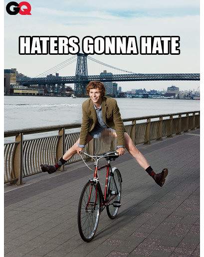 Haters to the left! Tim Lampe made this image macro for me after I 